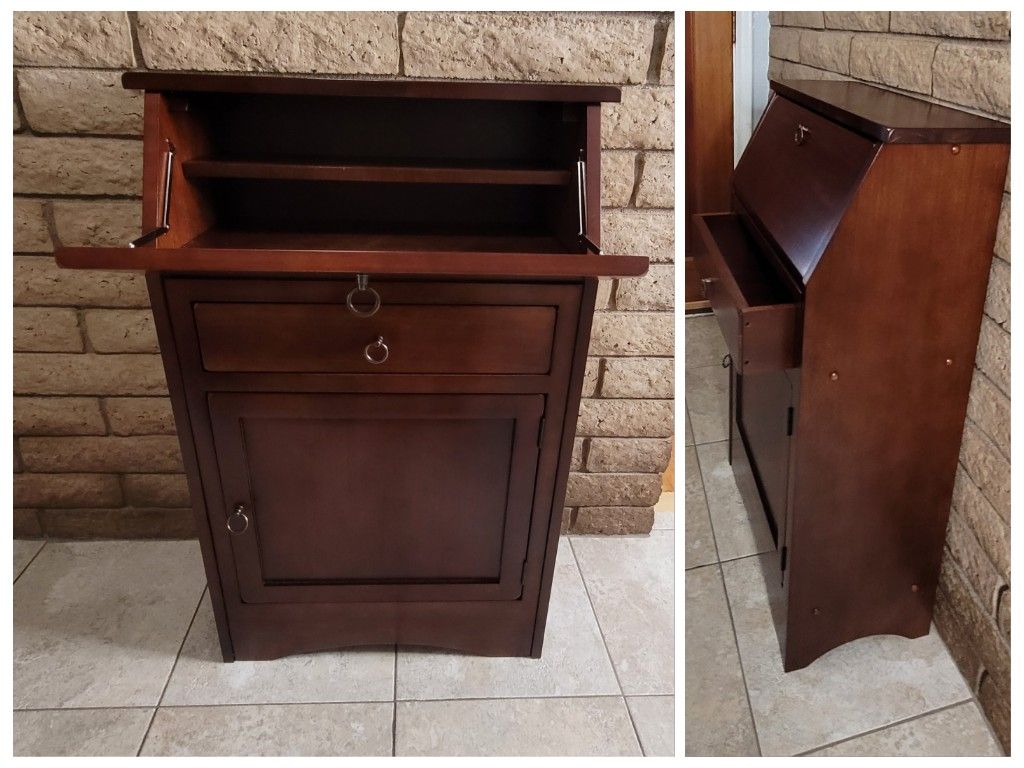 Winsome Regalia Secretary Desk, Antique Walnut