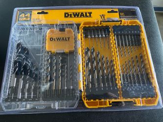 DeWALT 44‑Piece Black & Gold Drill Bit Set – ToughCase, New