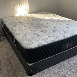 New Queen Mattress And Box Spring 2pc Bed Frame Is Not Included 