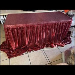 Sequin Multi 6ft Tablecloth