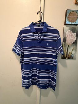 Polo Ralph Lauren Striped Polo in Blue & White Size Large