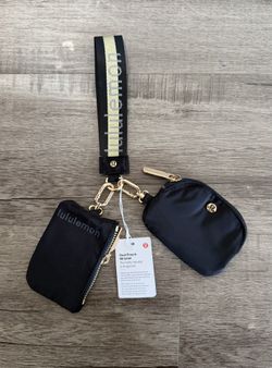 Black Lululemon Keychain