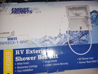 Empire Faucets RV Exterior Showrr Box Kit White