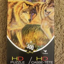 Wolf Puzzle 500 Piece Jigsaw Puzzle

