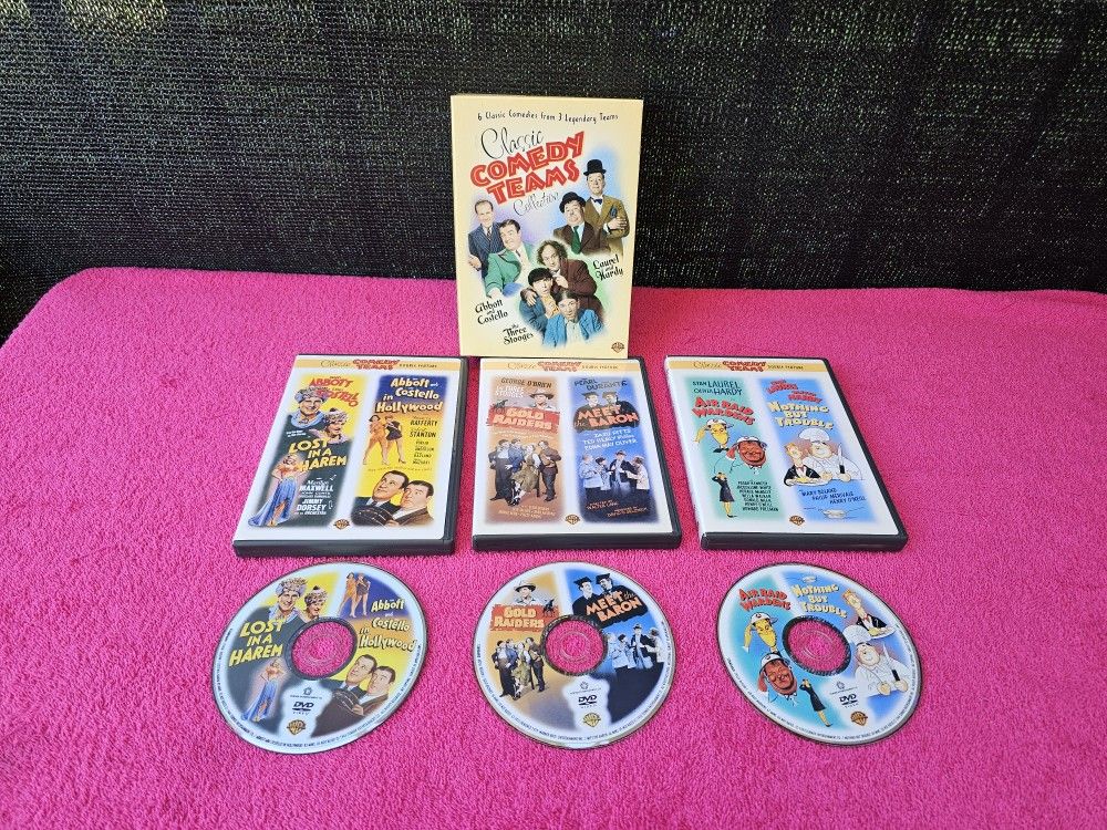 Classic Comedy Teams Collection (DVD, 2006, 3-Disc Box Set)