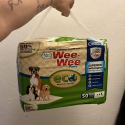 weewee pads for dogs, 50pack. normal size. unopened