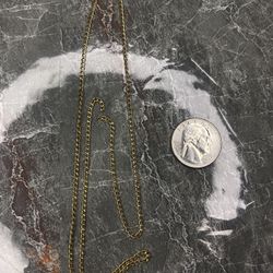 10k gold curb chain 20"