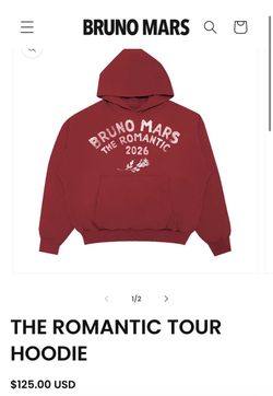 Bruno mars tour merch hoodie