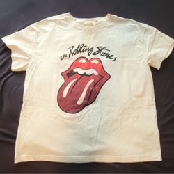 Cream H&M Rolling Stones T-shirt