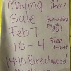 Moving sale!!! Everything Must Go! 