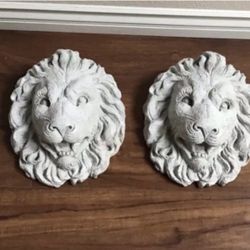 Lion head Resin art Sculpture RARE