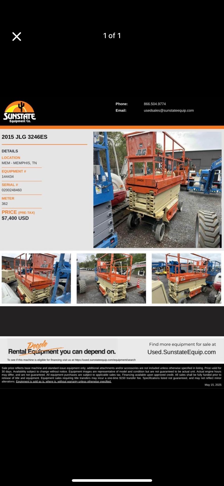 32’ Scissor Lift 