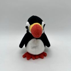 Vintage Ty Beanie Baby PUFFER Puffin Beanbag Plush Toy Retired 1997 toucan toy