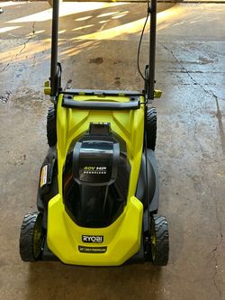 $200$. 40V HP Brushless 20 in. Cordless Electric Battery Walk Behind Self-Propelled Lawn Mower with 6.0 Ah Battery and Charger