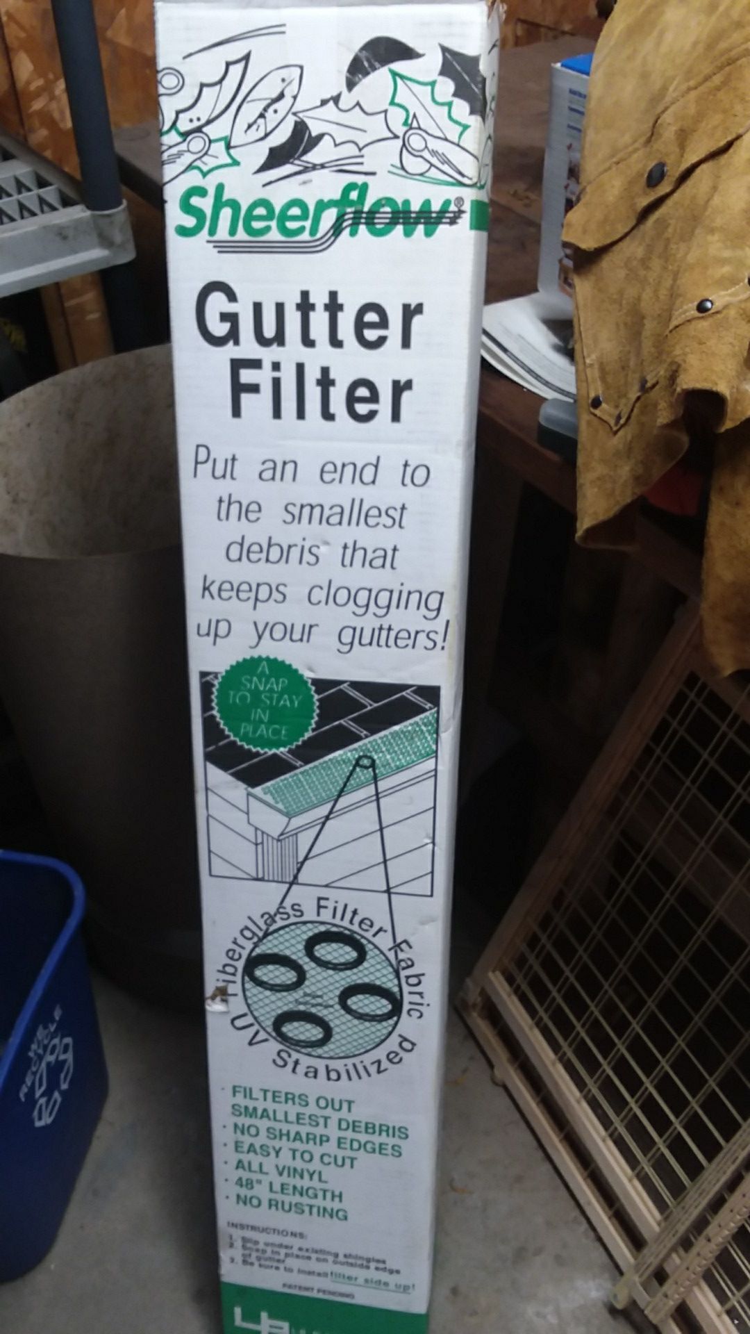Sheerflow gutter filter