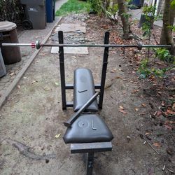 Bench Press Bench And Bar