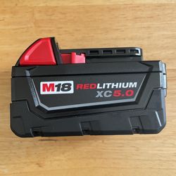 Milwaukee M18 Red lithium XC 5.0 Battery 