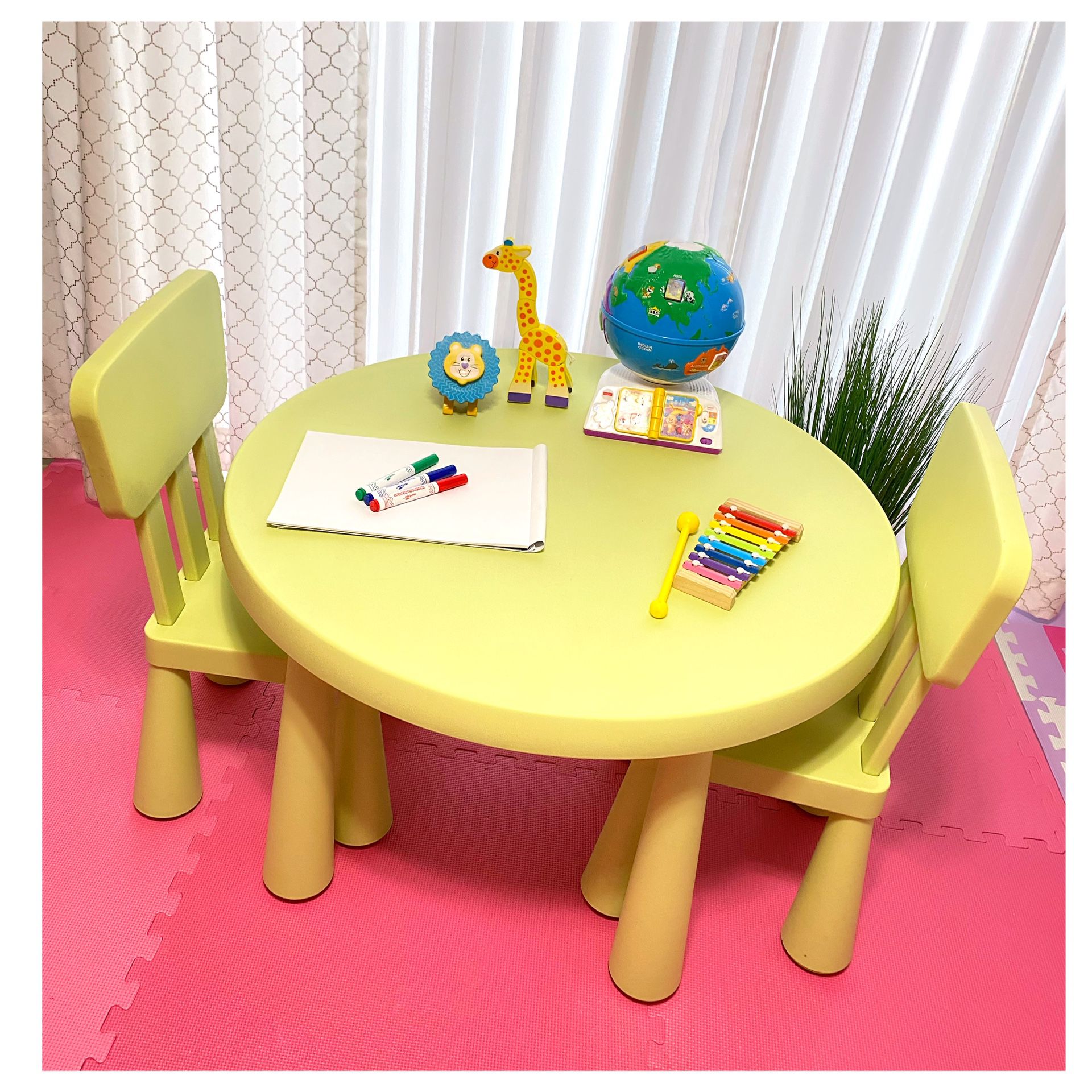 Kids Desk | Kids Table with 02 Chairs 🪑🪑