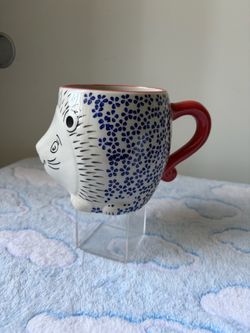 Yokohama Studio Hand Painted Porcupine Hedgehog Coffee Tea Mug