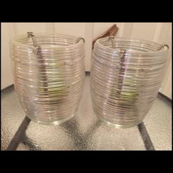 2 BRAND NEW BATH AND BODY WORKS LANTER CANDLE HOLDERS W MINI CANDLES 