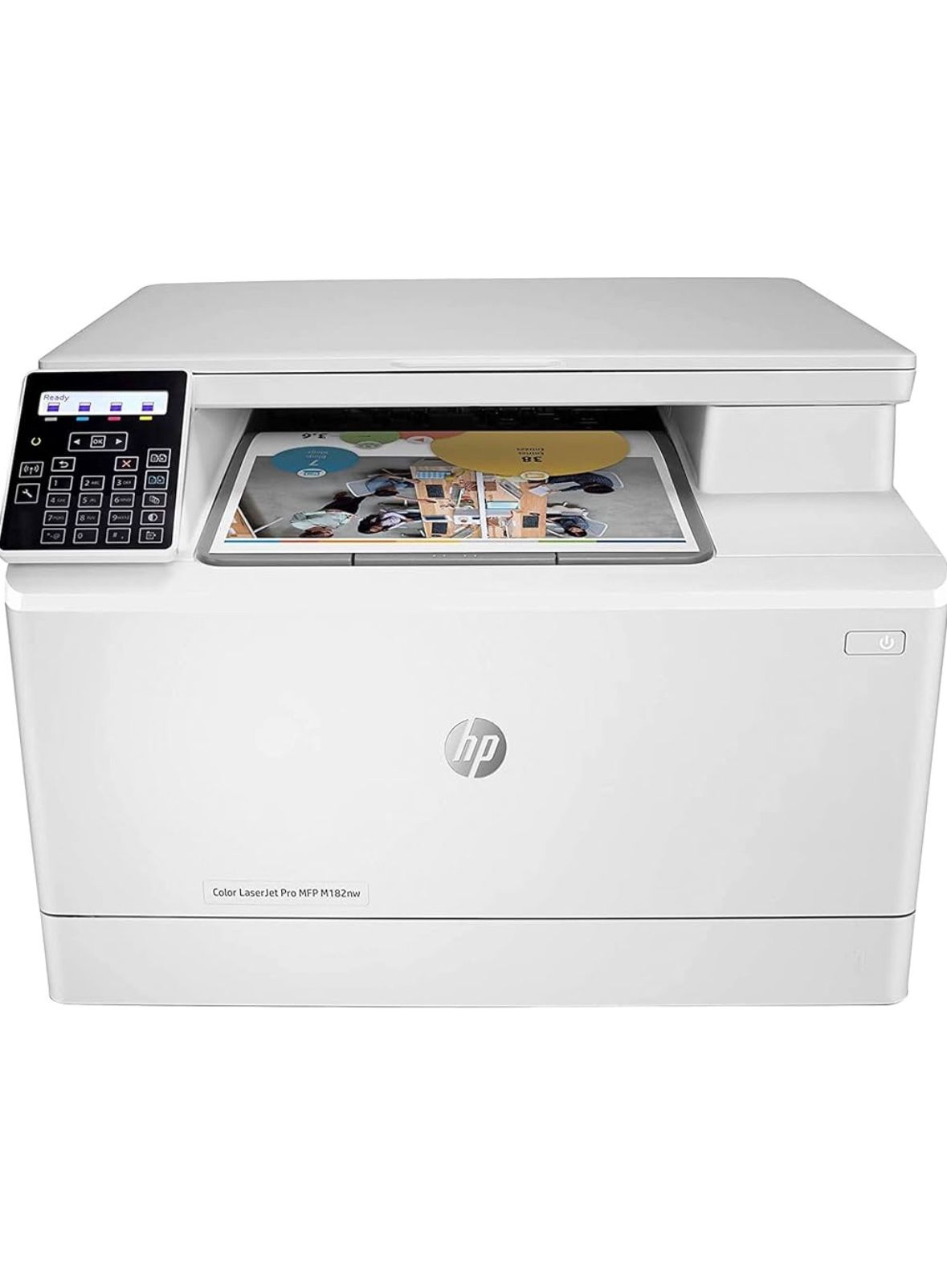 HP Color LaserJet Pro M182nw Wireless All-in-One Laser Printer, Remote Mobile Print, Scan & Copy (7KW55A) (Renewed)