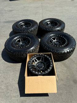 (5) 6x5.5 Method MR312 17” Black Wheels With New 35” BFG K02 Tires 6 Lug Rims Rines