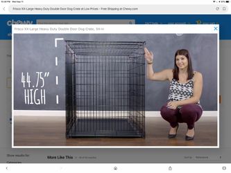 Large wire door crate
