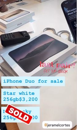 iPhone Duo UNLOCKED for Sale  (Brand New)