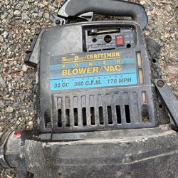 Two chainsaws and leaf blower