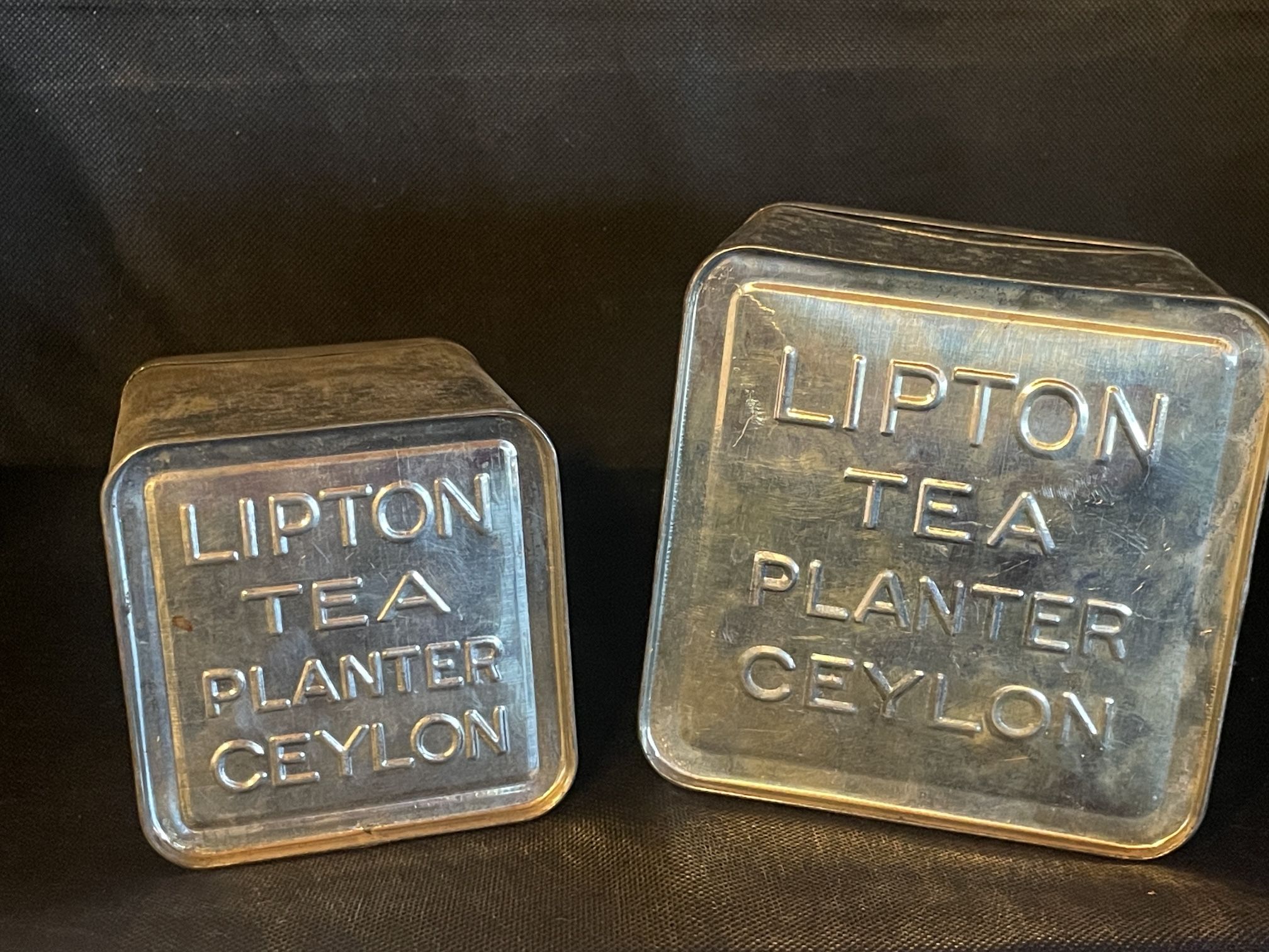 Antique Lipton Canister X 2 & Mug & Pitcher