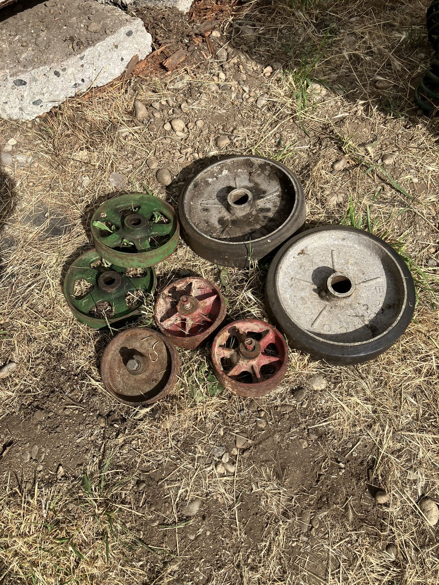 Lot Group Of Solid Wheels, 12”; 8”; 6”