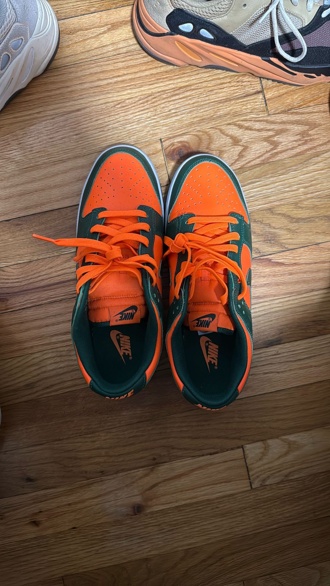 Green & Orange Nike Dunks