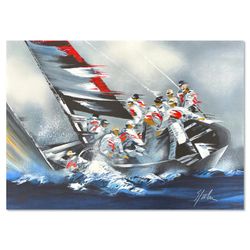 Victor Spahn, "America's Cup - Alinghi" hand signed limited edition lithograph with COA.