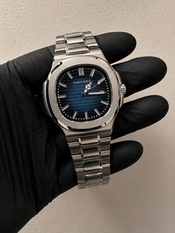 Pablo Raez Stainless Steel Watch Blue Dial
