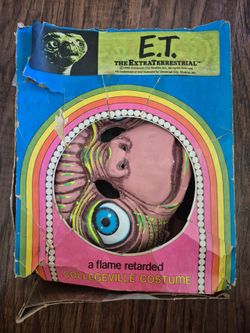 1982 COLLEGEVILLE Super Star E. T. The Extra-Terrestrial Costume Kids Size Medium (8-10)