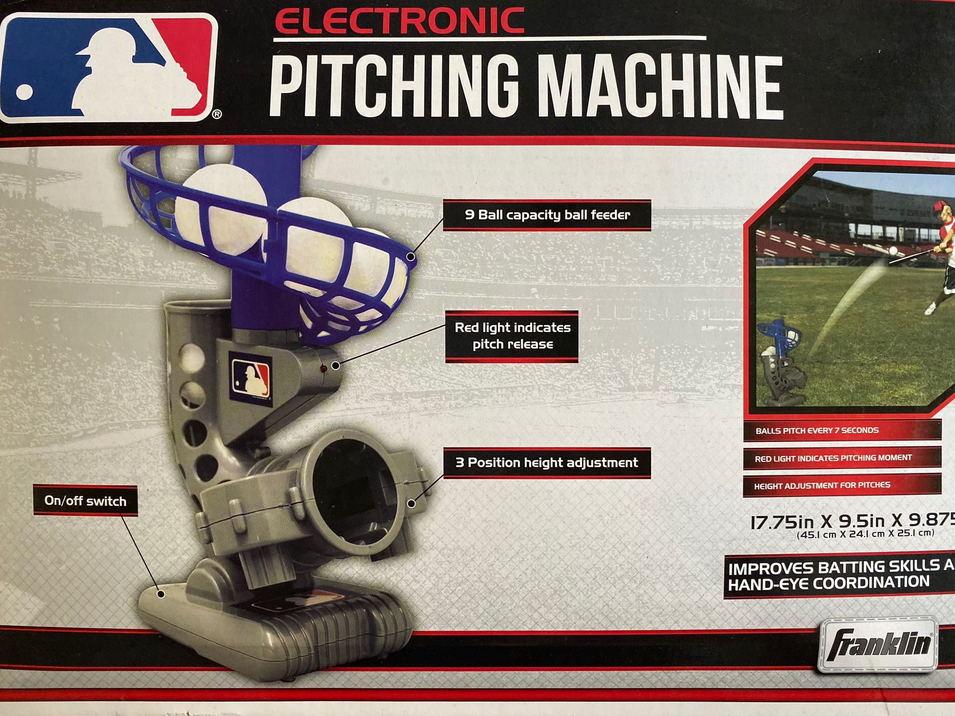 Pitching machine and pitch back throwing trainer
