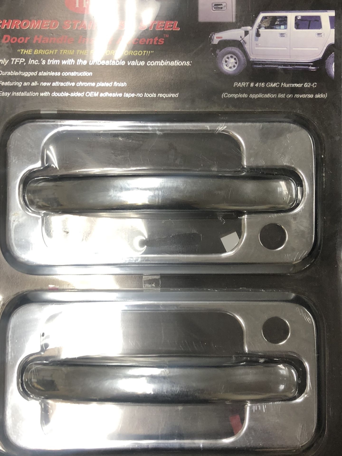 Hummer H2 Chrome Stainless Steel Door Handles Covers