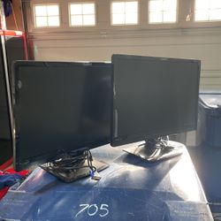 2x 22” Planar Widescreen Monitors.