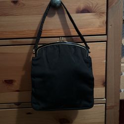 Beautiful! Vintage ! Black Elegant Evening Bag By Twifaille Rosenfeld