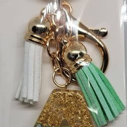 Resin Letter Keychains 