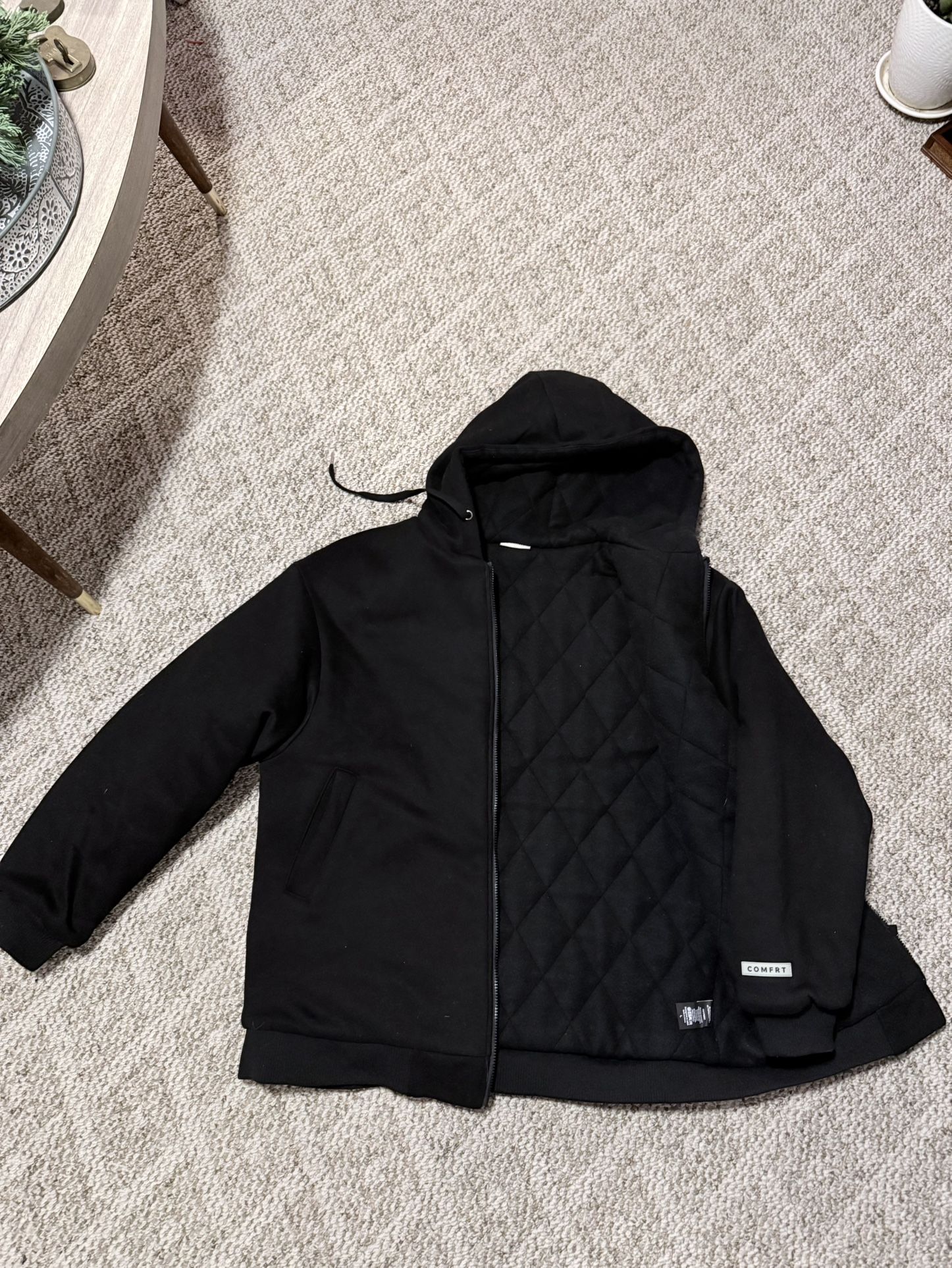 Comfrt Affirmation Hoodie (weighted Black Large)