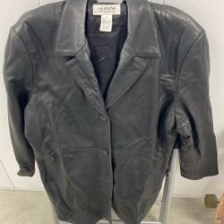 Alfani 100% Genuine Leather Coat 