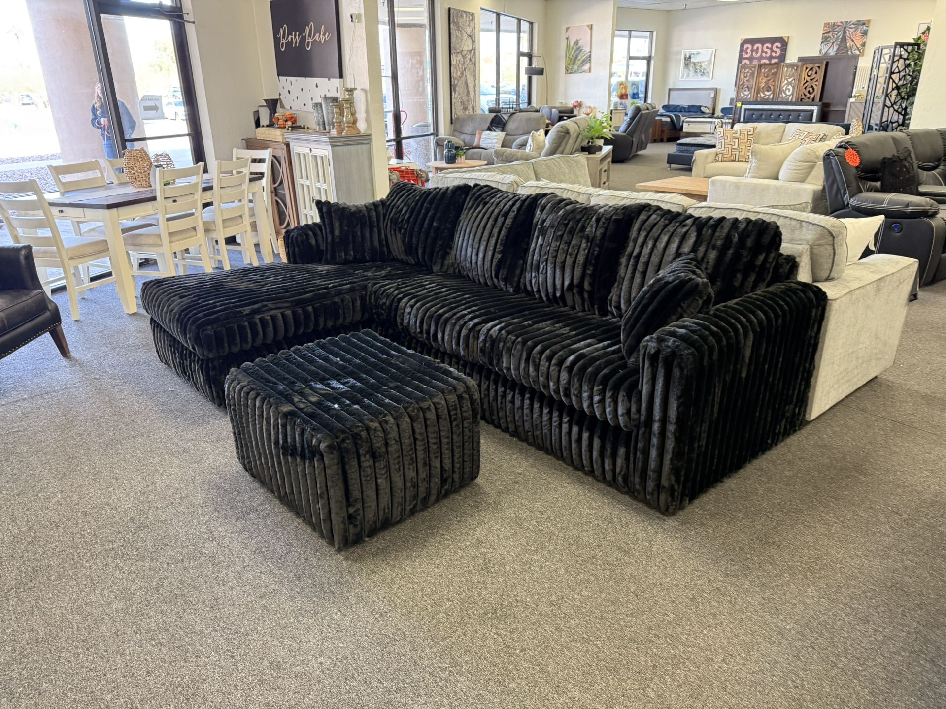 Sectional With Ottoman