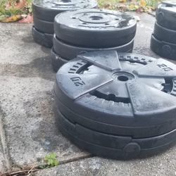 Vinyl Weight Plates 210 lb set – Standard 1-inch