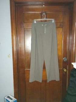 Olive Green Wide-Leg Dress Pants with Tags