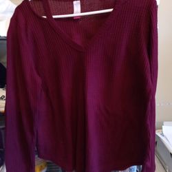 Burgundy Sweater