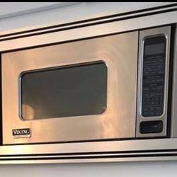 Viking Microwave 24in Stainless Steel with Trim Kit Counter or Built-in