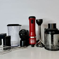 Red Black+Decker Battery Powered Blender