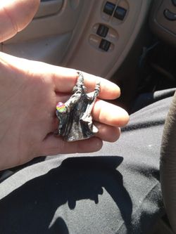Metal wizard Metal wizard statue figuring thing