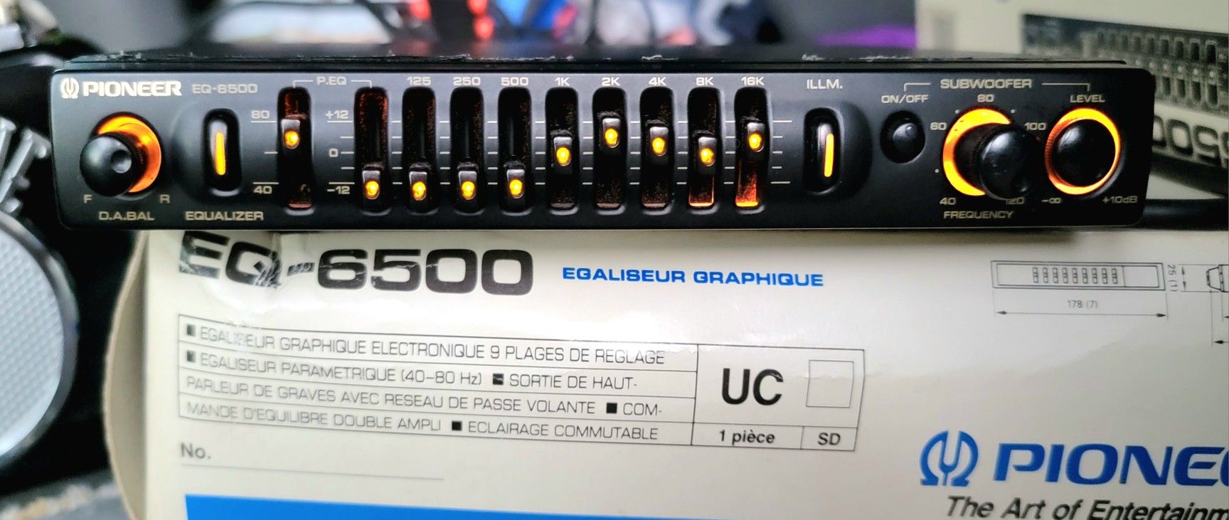 Pioneer EQ-6500 Car Equalizer working nice condition with Original Box
1 set in to 3 sets out!!!